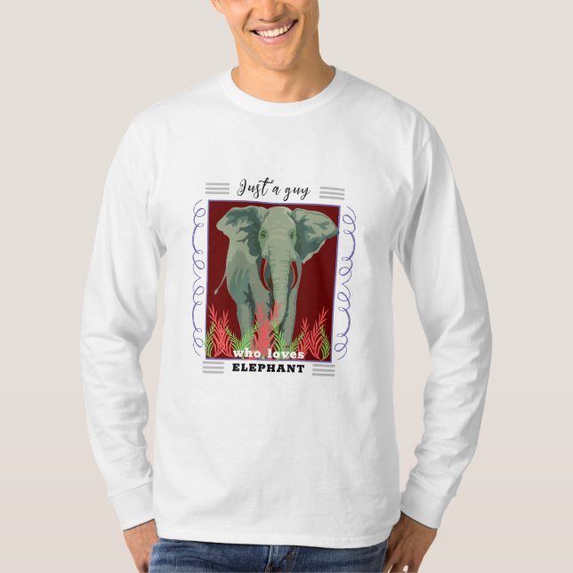 Afrikansk elefant t shirt (Framsida)