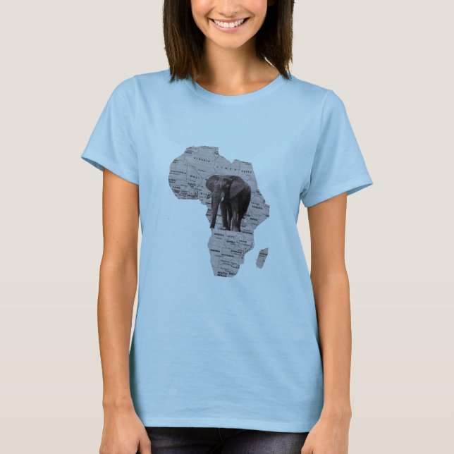 AFRIKANSK ELEFANT TEE SHIRT (Framsida)