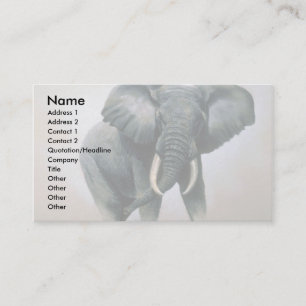Afrikansk elefant visitkort