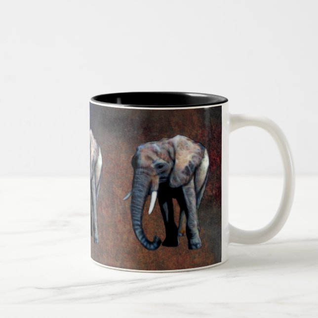 Afrikansk elefant Wildlife-supporter Drinking Mugg (Höger)
