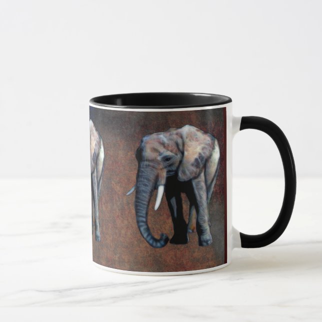 Afrikansk elefant Wildlife-supporter Drinking Mugg (Höger)