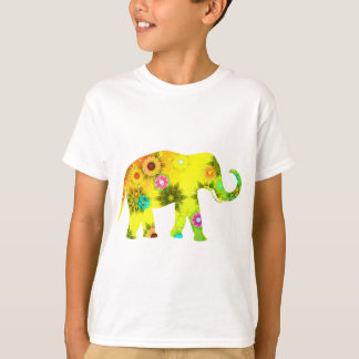 Afrikansk elefantblommigt tee shirt