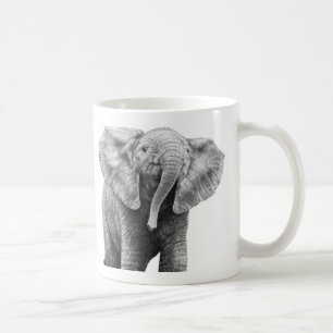 Afrikansk elefantmugg för baby kaffemugg