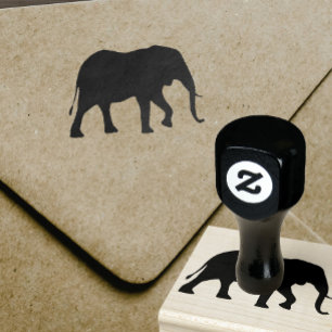 Afrikansk elefantSilhouette Stämpel