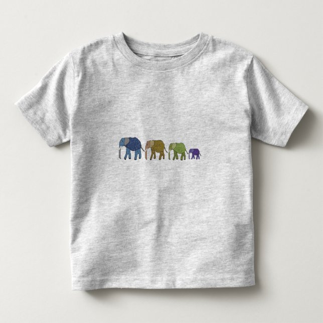 Afrikansk elefantsmåbarnskjorta tee shirt (Framsida)