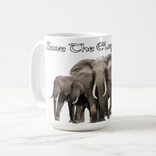 Afrikansk elefanttumlare kaffemugg