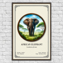 Afrikansk elefantzoologisk serie