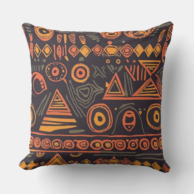 Afrikansk essens: Enorm etisk design Cushion Kudde (Framsida)