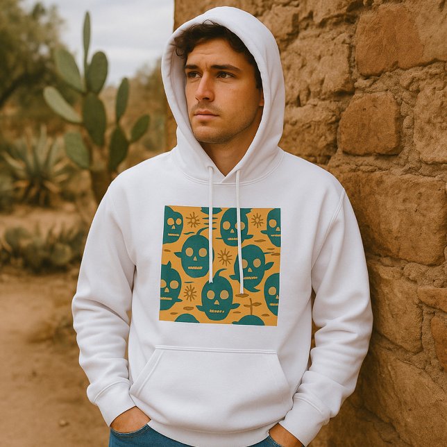 Afrikansk etnisk Ansikte Mönster Hoodie (Skapare uppladdad)