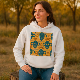 Afrikansk etnisk Ansikte Mönster T Shirt