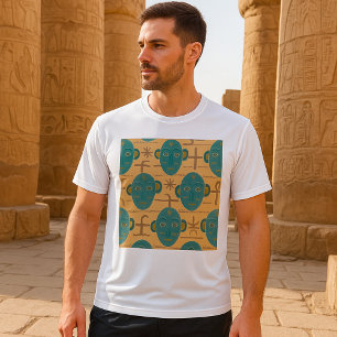 Afrikansk etnisk Ansikte Mönster T Shirt