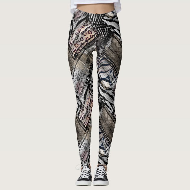 Afrikansk etnisk härkomst. leggings (Framsida)