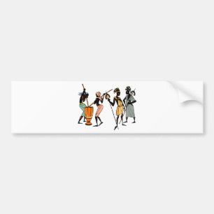 Afrikansk etnisk infödd stam- design bildekal