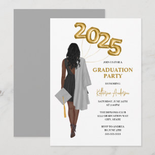 Afrikansk female 2025-Studentfest Inbjudningar