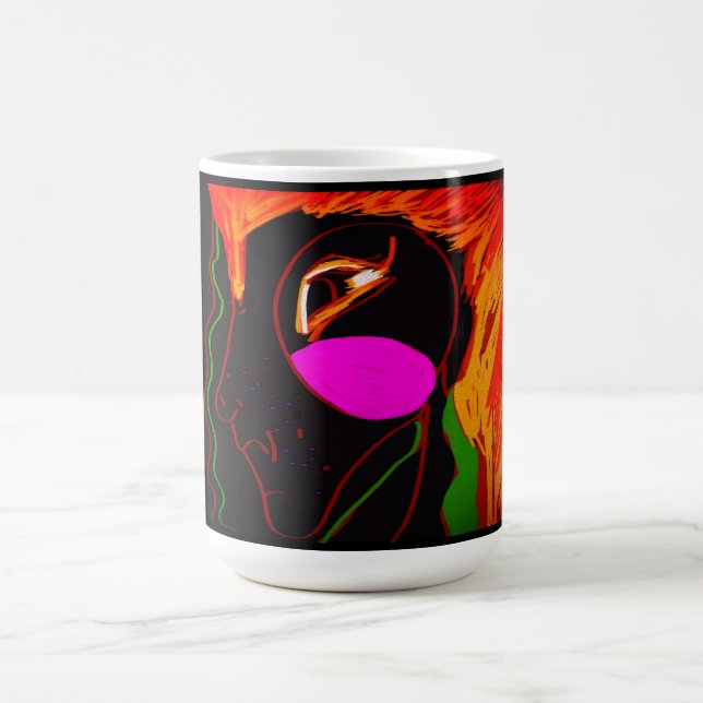 Afrikansk Fenix Uppstigande  Kaffemugg (Center)
