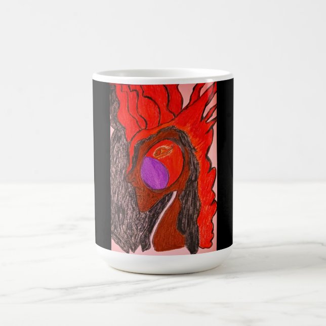 Afrikansk Fenix Uppstigande  Kaffemugg (Center)