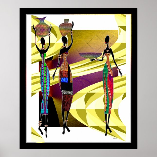 Afrikansk fest poster (Framsidan)