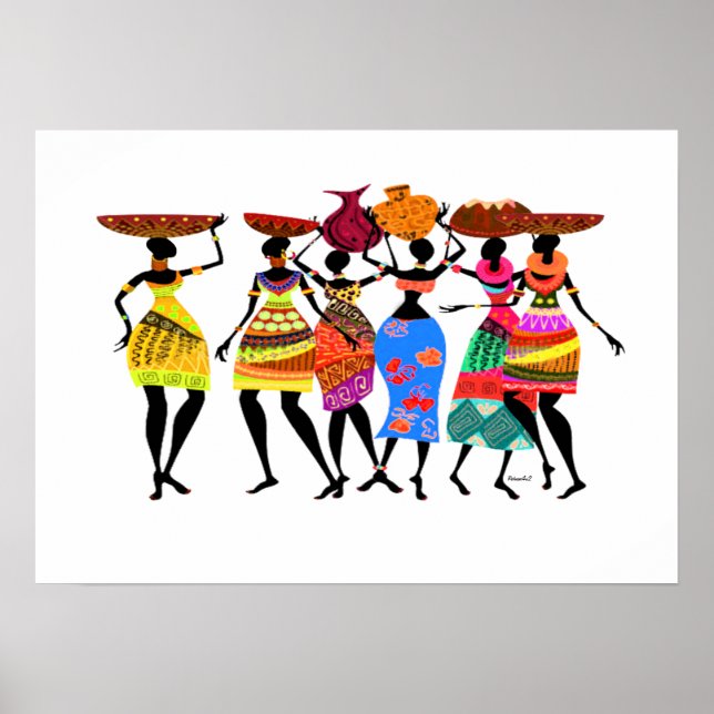 Afrikansk fest poster (Framsidan)