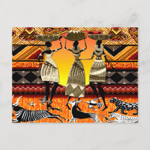Afrikansk fest vykort