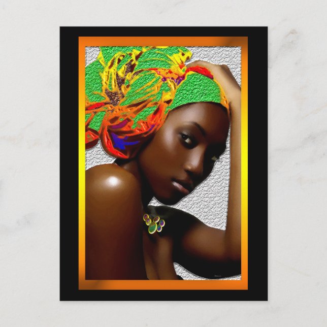 Afrikansk festival vykort (Framsida)