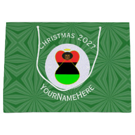 Afrikansk Flagga jul Angel Personalize