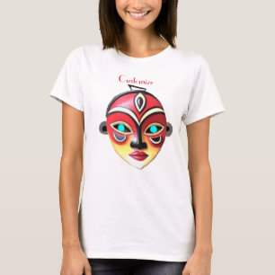 Afrikansk flicka ansiktsmask Thunder_Cove T Shirt