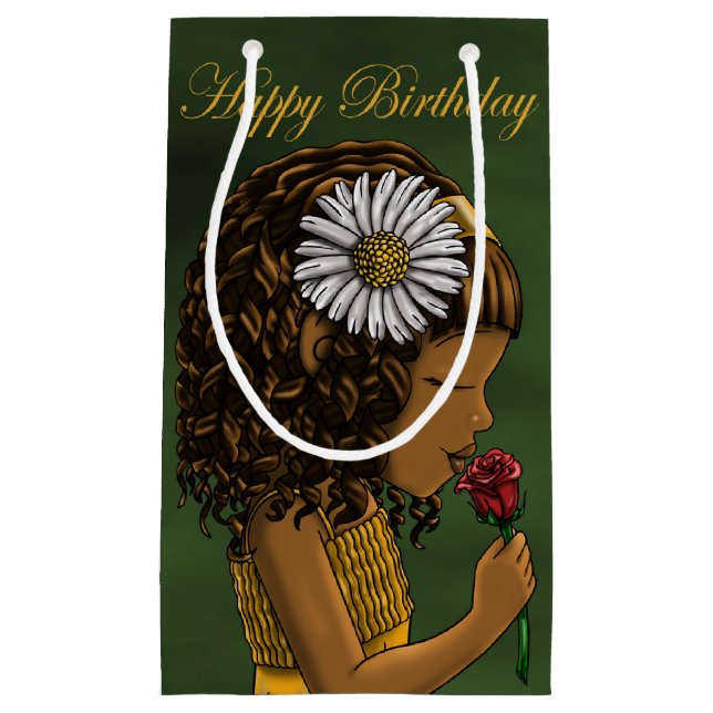 Afrikansk flicka och Ro födelsedag (Framsidan)