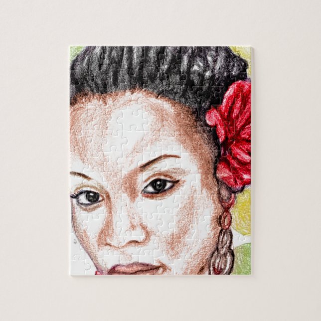 Afrikansk flicka pussel (Vertikal)