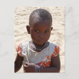 Afrikansk flicka vykort