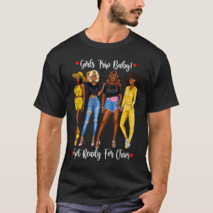 Afrikansk flickflickornas Resa Black Girls Trackdr T Shirt