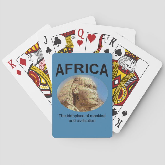 Afrikansk födelseort: Mankind Casinokort (Baksidan)