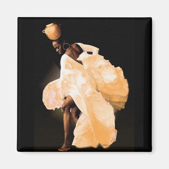 Afrikansk folkdans magnet (Framsidan)