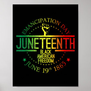 Afrikansk Freedom Black History 19 6 juni Poster
