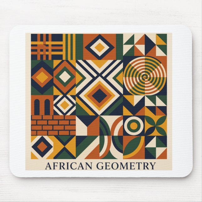 Afrikansk geometri musmattor (Framsidan)