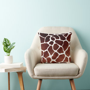 Afrikansk Giraffe Patten Design Kudde