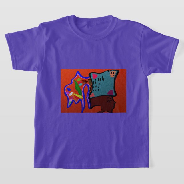Afrikansk Gladiator Prins T Shirt (Laydown)