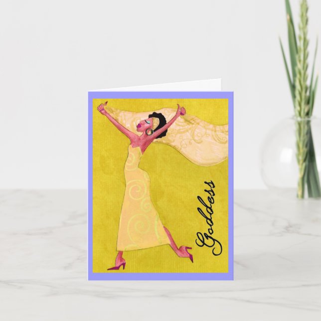 Afrikansk "Goddess" Kort (Framsida)