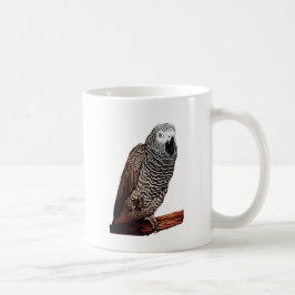 Afrikansk grå färgpapegoja kaffemugg