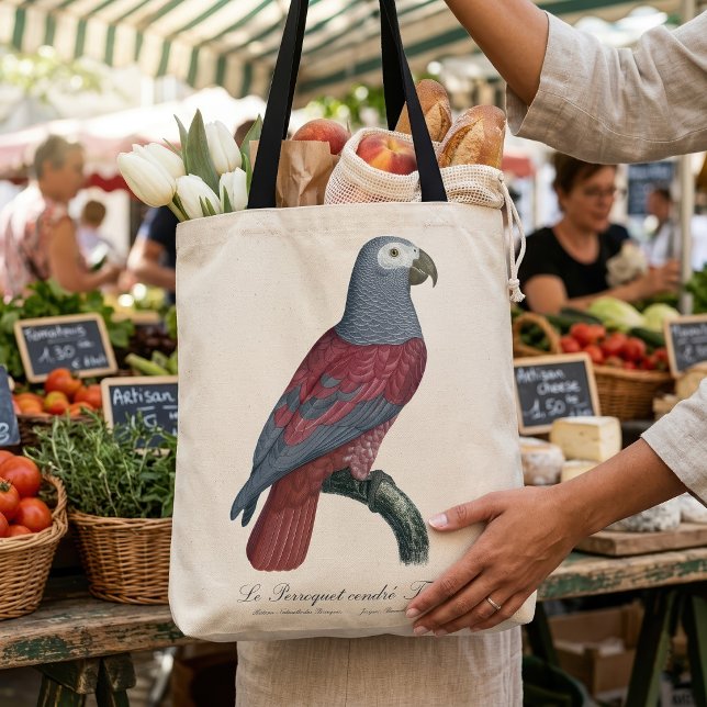 Afrikansk grå papegoja Röd faktor Psittacus Eritha Tygkasse (African Grey Parrot Red Factor Psittacus Erithacus. Tote Bag)