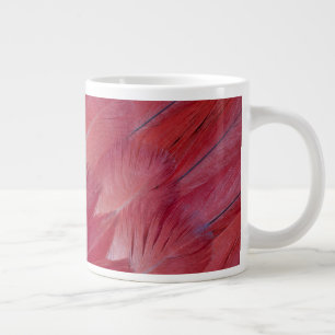 Afrikansk grå papegojfjäderdesign jumbo mugg