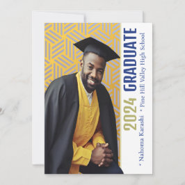 Afrikansk grad Photo Announcement 2024 Inbjudningar