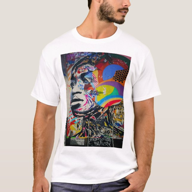 Afrikansk graffiti art t shirt (Framsida)