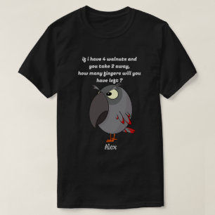 Afrikansk Grått-papegoja Se upp för finger! T Shirt