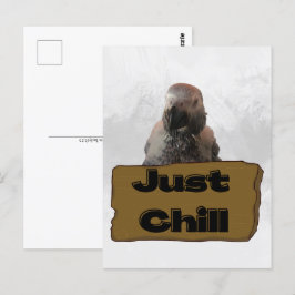 Afrikansk grått-papegoja, vykort för postkorsning