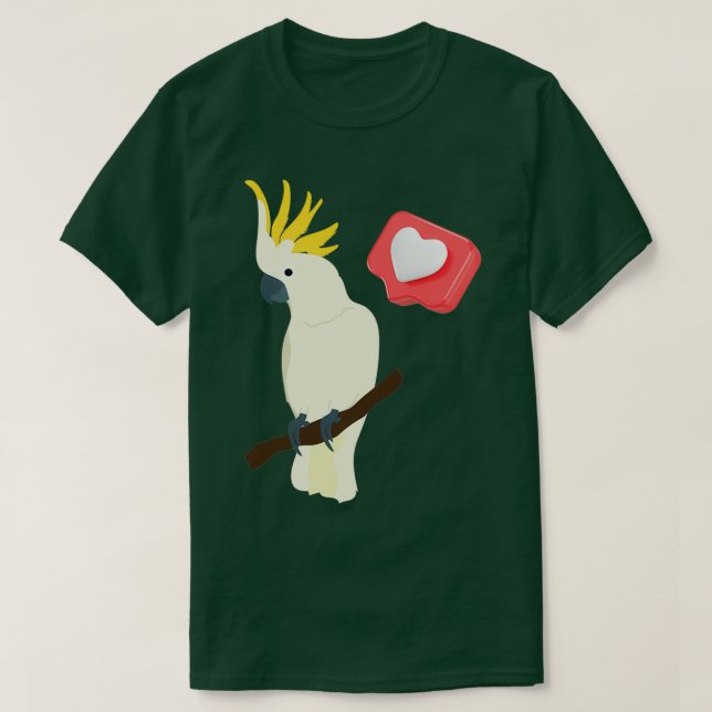 afrikansk grått parrot 13 t shirt (Design framsida)