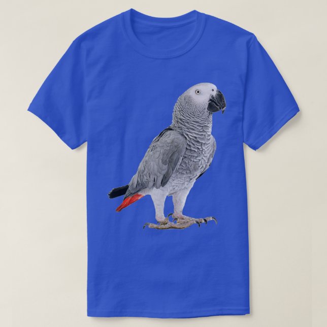 Afrikansk Grått Parrot 23 T Shirt (Design framsida)