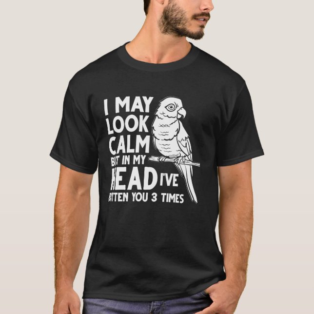 Afrikansk Grått Parrot Cage Bird Timneh Kongo T Shirt (Framsida)