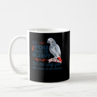Afrikansk grått parrot kaffemugg