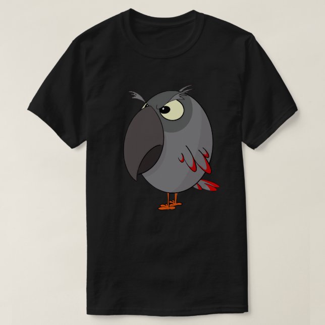 Afrikansk Grått parrot Manar T Shirt (Design framsida)