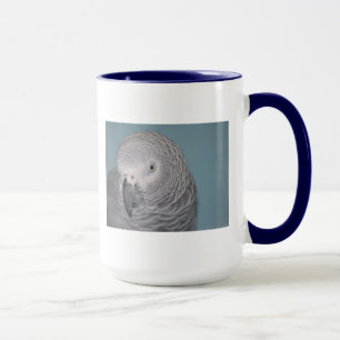 Afrikansk Grått Parrot Mugg
